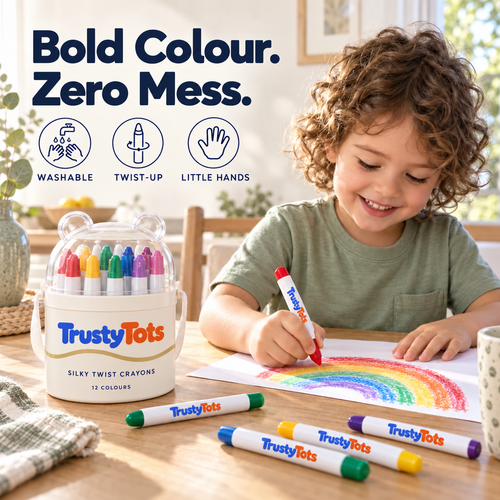 TrustyTots™ Washable Twist Crayons