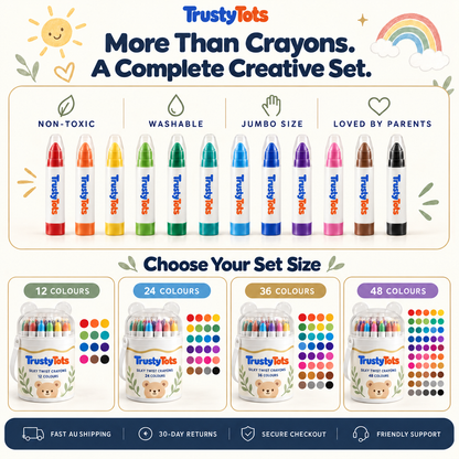 TrustyTots™ Washable Twist Crayons