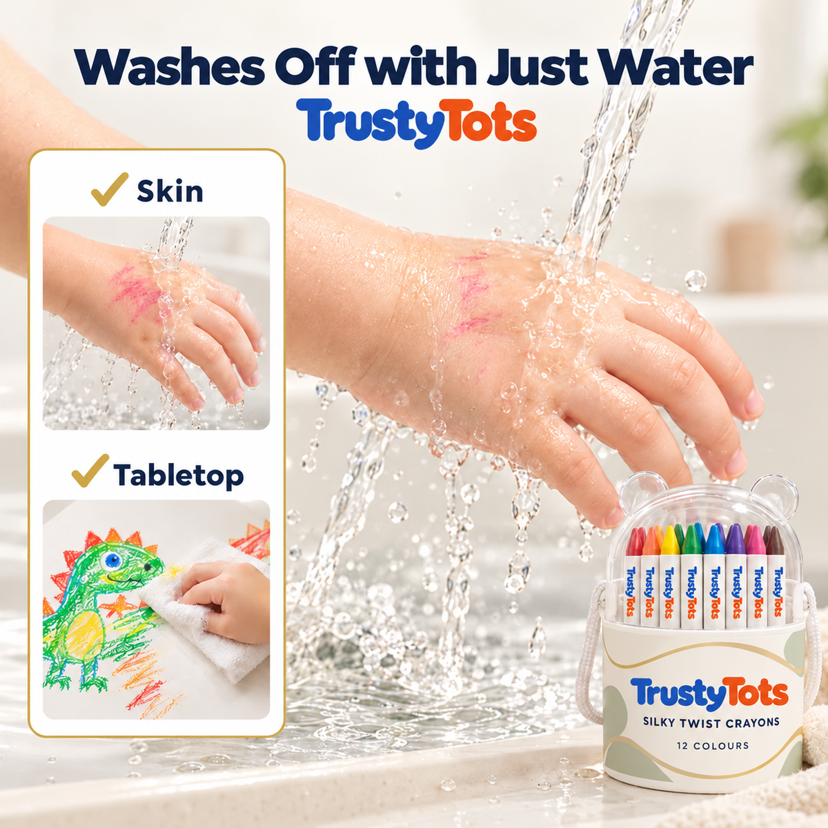 TrustyTots™ Washable Twist Crayons